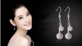 Thả Hoa tai bạc Shamballa Earring với bóng đá