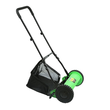 12 Inch Round Cordless Manual Garden Tractor Hand Push Mower for Lawn Agriculture