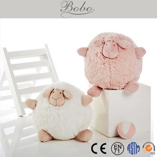 High Quality cute sheep round plush toy