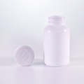 White Glass Jars With Ribbed Child Resistant Cap