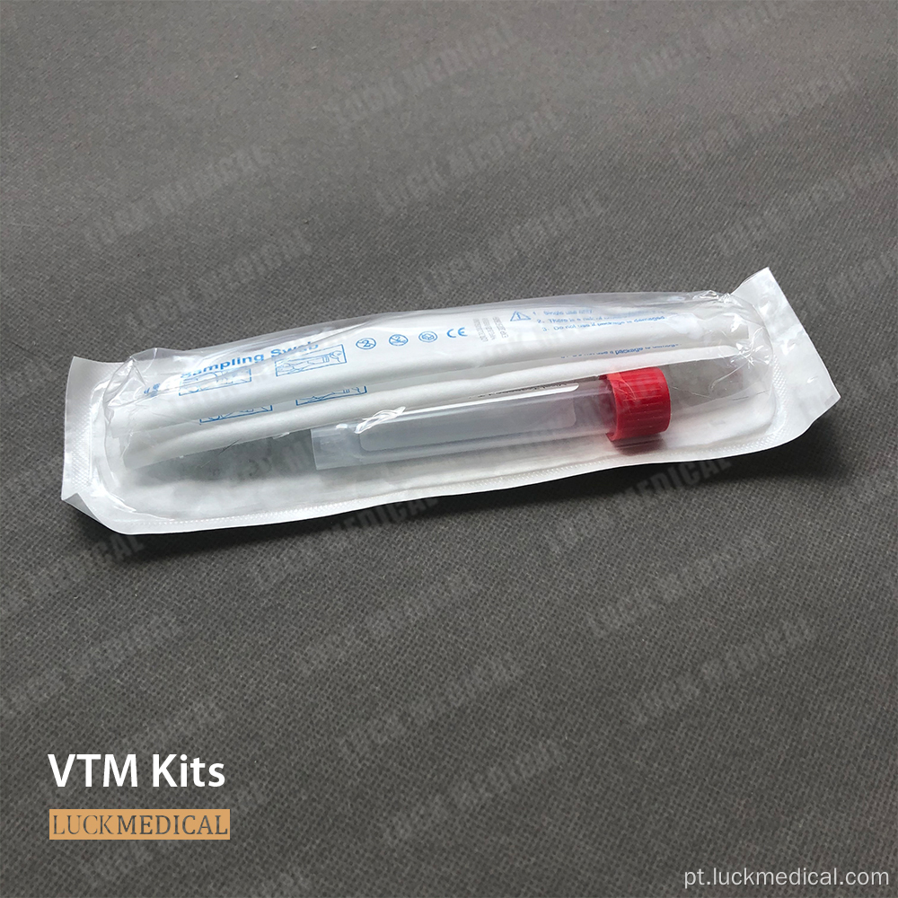 Mídia de transporte de vírus com kit de swab CE