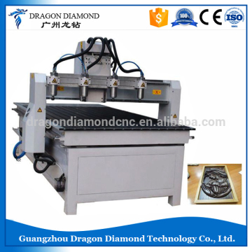 used cnc machine/cnc four heads 3d engraving machine lz-1325-4