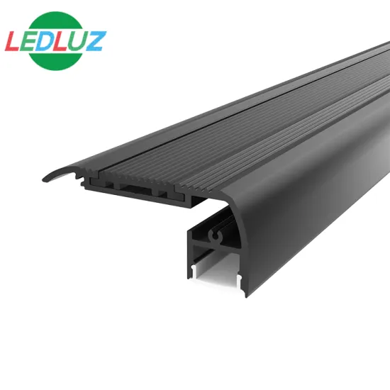 Customized Black Anodized Staircase LED Profiles for Cinema Theatre Step Lights