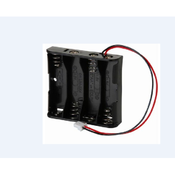 4 peças AA portadores de bateria/estojos com fio e plugue