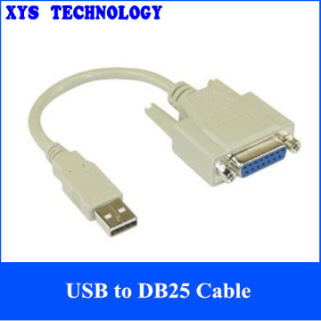 High Quality USB to DB25 male Parallel Printer Cable,USB to DB25 Cables Driver