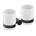 Bathroom Toothbrush Glass Cup Holder Wall Mount