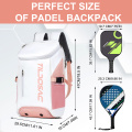 Pink-White Badminton Backpack
