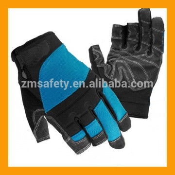 Auto Mechanic Wear Carpenter Plus Exposed 3 Fingers Gloves
