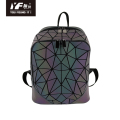 Tas laptop tahan air bercahaya geometris kustom