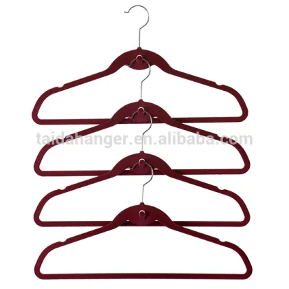 Non-Slip Velvet Hangers with Notches Sunbeam