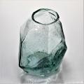 Green Recycled Glass Home Decor Small Bubble Vase