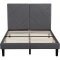 Easy to Assemble Frame Wood Slat Support Bed