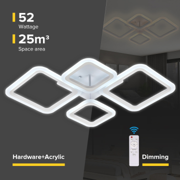 OEM Acrylic Remote Control LED LEAILE Light - Desain minimalis untuk ruang tamu dan hotel