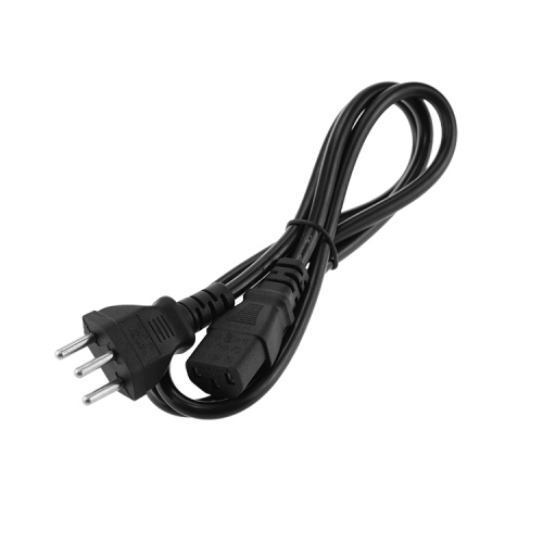 Schwarzes Brasilien-Steckverbinder-C13-Kabel-Netzkabel