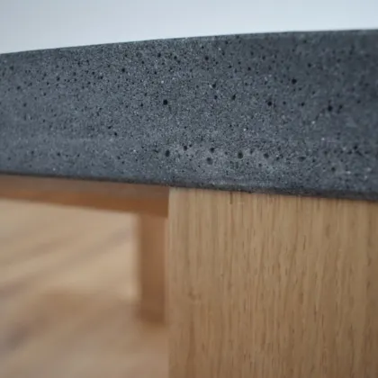 Home Nature Style Rectangular Concrete Tea Table