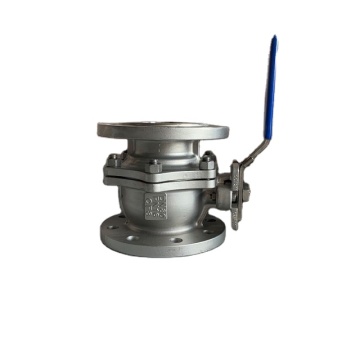 DIN Stainless Steel High Mounting Pad Ball Valve with ISO 5211 Lock Device Handle