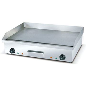 Electric Griddle with Stainless Steel Top for Restaurant Use: Double-Sided Grill