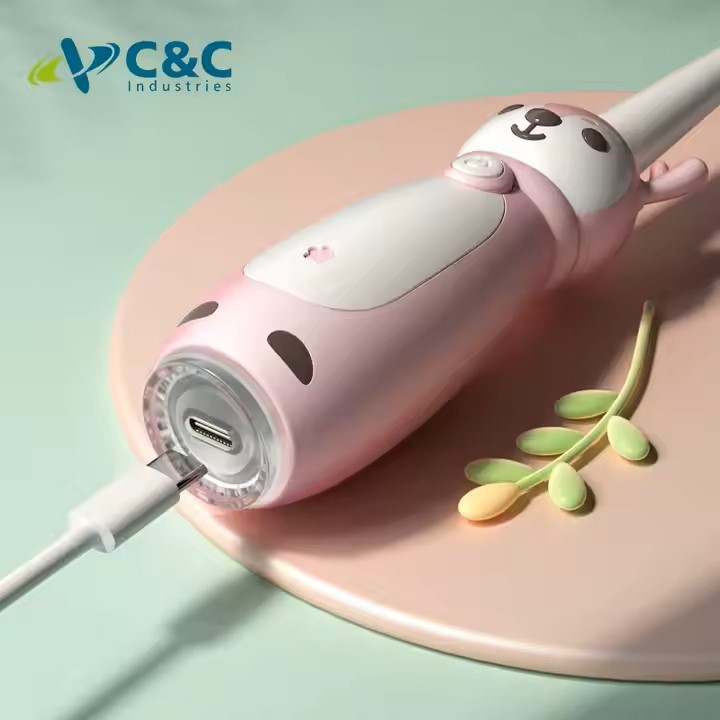 Or-Care Sonic Electric Toothbrush Rechargeable Cartoon Smart Children Waterproof Electric Toothbrush for 3-13 Year Old Kids
