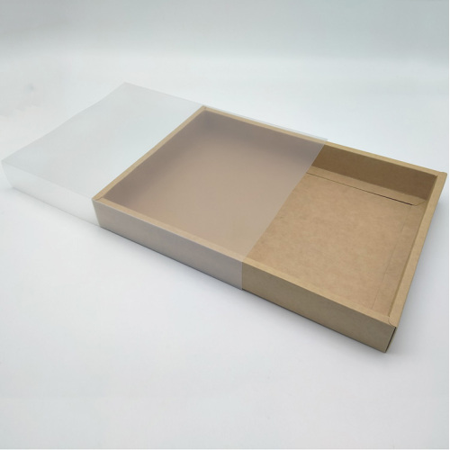 Frosted PVC Sleeve Glid Box Kraft Paper Boxes