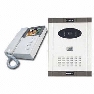 Video Intercom Systems, Color Video Doorbells with 4-inch TFT LCD Screen and SCM Control Technology