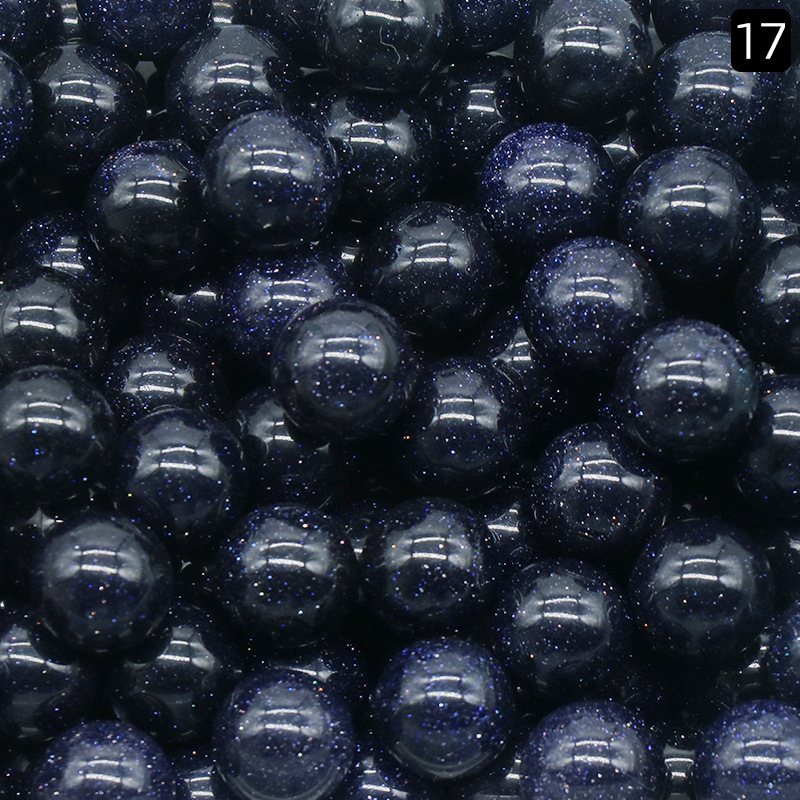 12 -миллиметровые шарики и сферы с синим песчаником для баланса медитации