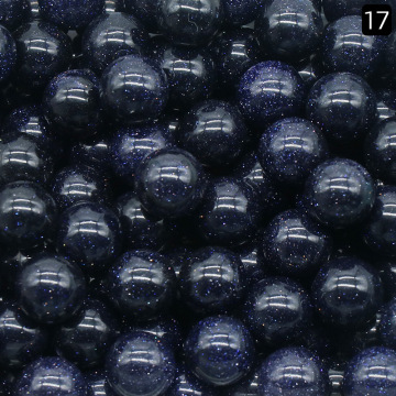 Blue Sandstone 8MM Stone Balls Home Decoration Round Crystal Beads