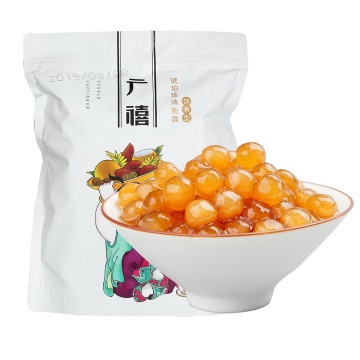 1kg Fast Cooking Gold Amber Flavor Bulk Tapioca Pearls: Quick & Flavorful Cooking Solution