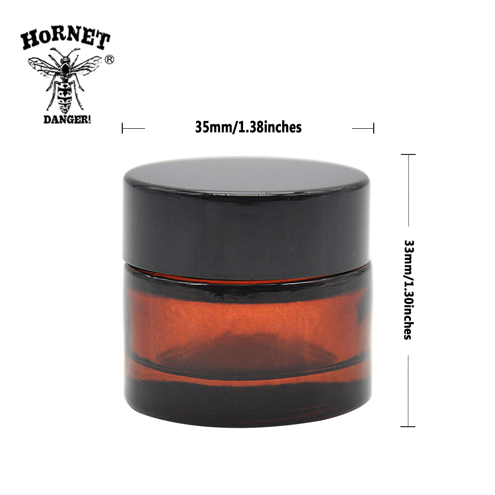 HORNET sealed deodorant glass herb container spice storage bottle medicine bottle storage tank oil wax container