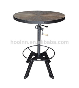 French Antique Industrial Vintage Bar Table HL403