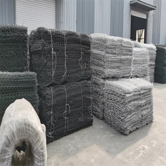 hot dipped galvanized stone cage/gabion box/rock filled gabion baskets