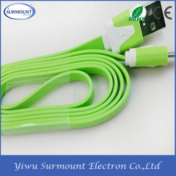 Fast Charging USB Data Cable Noodle Flat Micro USB Data Cable For Android Mobile Phone