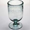 Hand Blown Unique Recycled Drinking Glass With Bubble