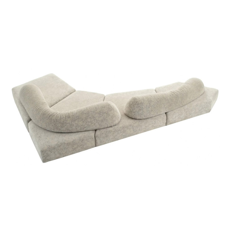 Sofa d'ours à poteaux gris créatif