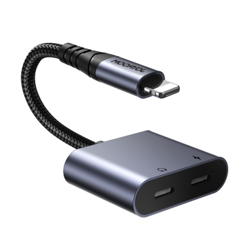 JOYROOM 2-in-1 Audio Adapter for iOS 14+ - Headphone Splitter & Audio Connector