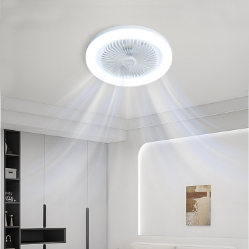Modern E27 Mutfak, Oturma Odası, Yatak Odası için LED aydınlatma ile Modern E27 Akıllı Uzaktan Kumanda Tavan Fanı