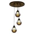 moderne ontwerp bruin elegante hete verkoop glazen hanglamp