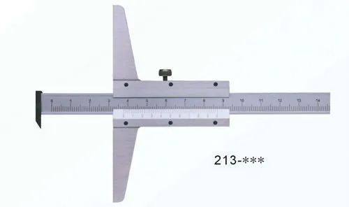 210-520 0--150mm Stainless/ Carbon Steel Vernier Depth Gauges with Hook
