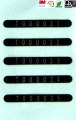 Etiquetas de impressão de PVC preto
