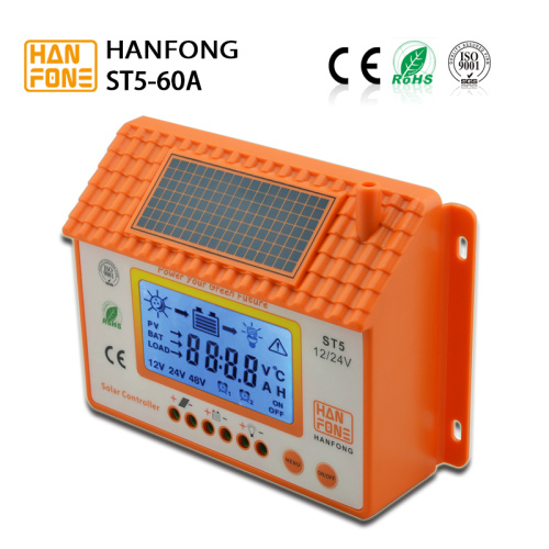 Hanfong 12V/24 V Fuente de alimentación Controlador de cargador solar