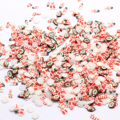 Mix Design Christmas Series Polymer Clay Sprinkles For Nail Art Scrapbook Decoration Slime Filler