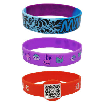 Custom Printed Silicone Wristbands with Logo