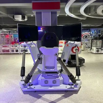 Virtual Reality 6Dof 3Screen Driving Car Racing Simulator