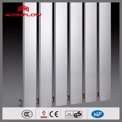 AVONFLOW Vertical Chrome Water Radiator Hydronic Heating Radiator