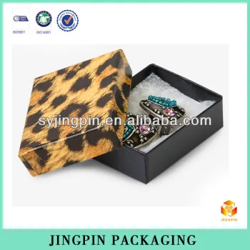 factory leopard pattern packaging box with 1.6mm paperboard