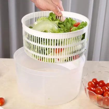 Professional Plastic Big Salad Spinach Leaf Dryer Lettuce VEG Drainer Seasoning Grass Water Dropshipping Specialty Tools