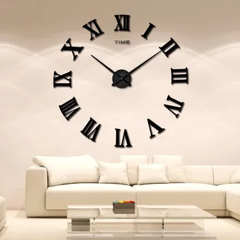 Hot Sale 3D DIY Mirror Acrylic Sticker Fashion Quartz Wall Clocks