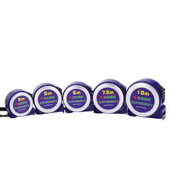 New blue silver steel tape measure galvanized stainless