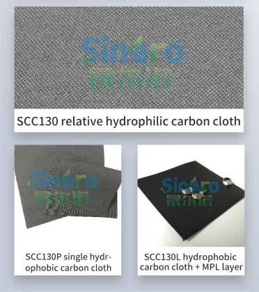 SCC130 Relative Hydrophilicity Conductive Carbon Cloth 20x20cm