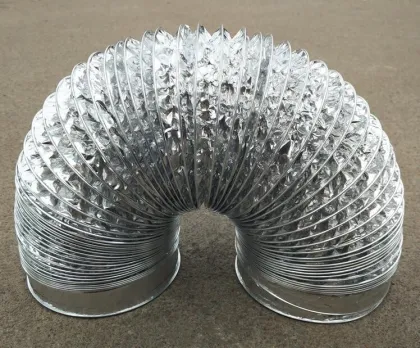 Non combustible flex aluminum foil duct