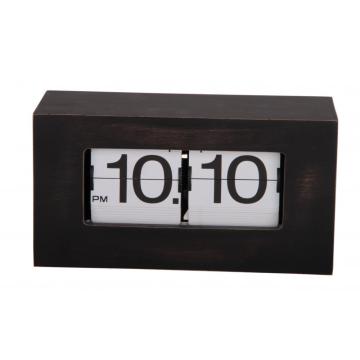 Bambu pequeno ou caixa de madeira Flip Clock